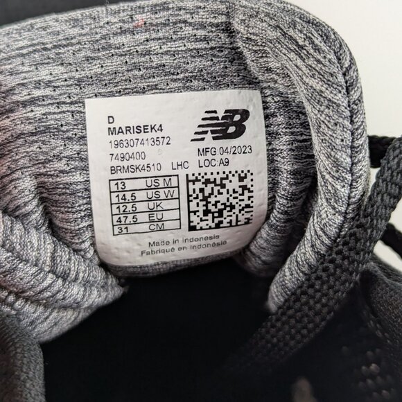 New Balance Fresh Foam Arishi v4 Mens Size 13 Sneaker Black/Silver/Gum Marisek4. main image 4